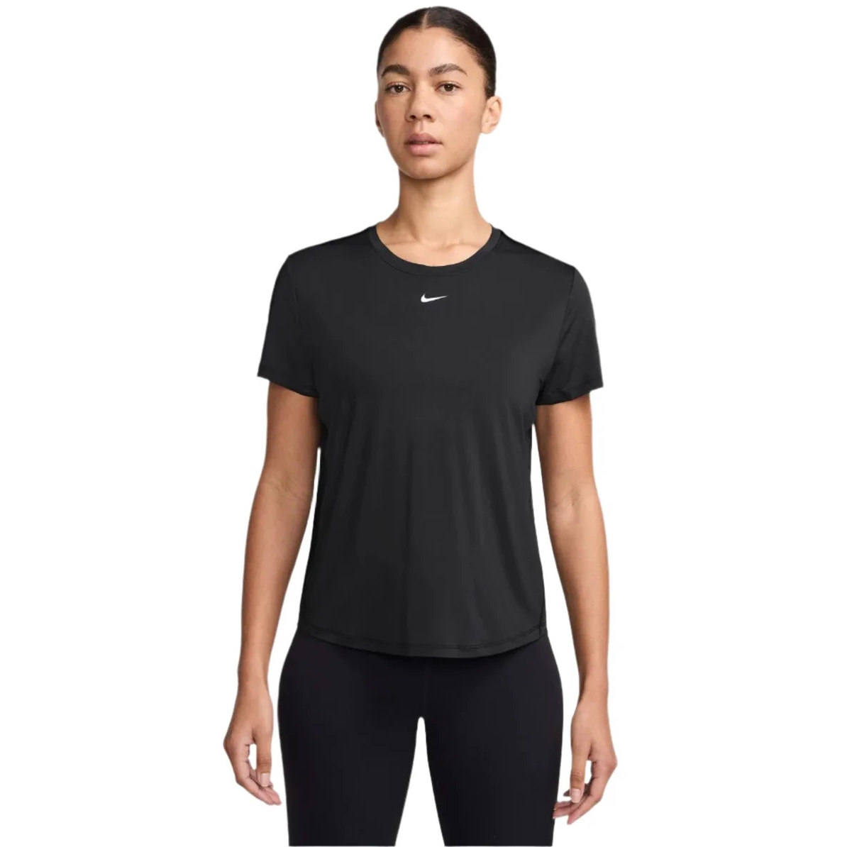 ★ Nike★ One Classic Dry Fit Short Sleeve Top W White Blac Nike One Classic Dri-FIT Short Sleeve Top Women - white