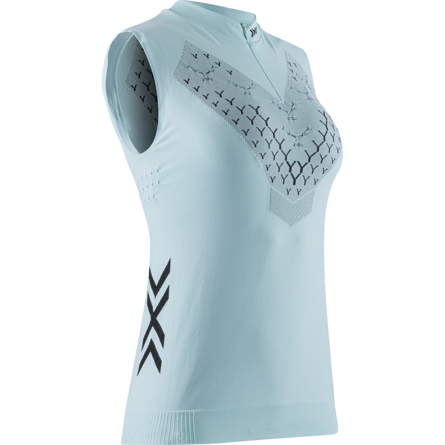 Picture of X-Bionic Twyce Run Singlet Women - clearwater/black