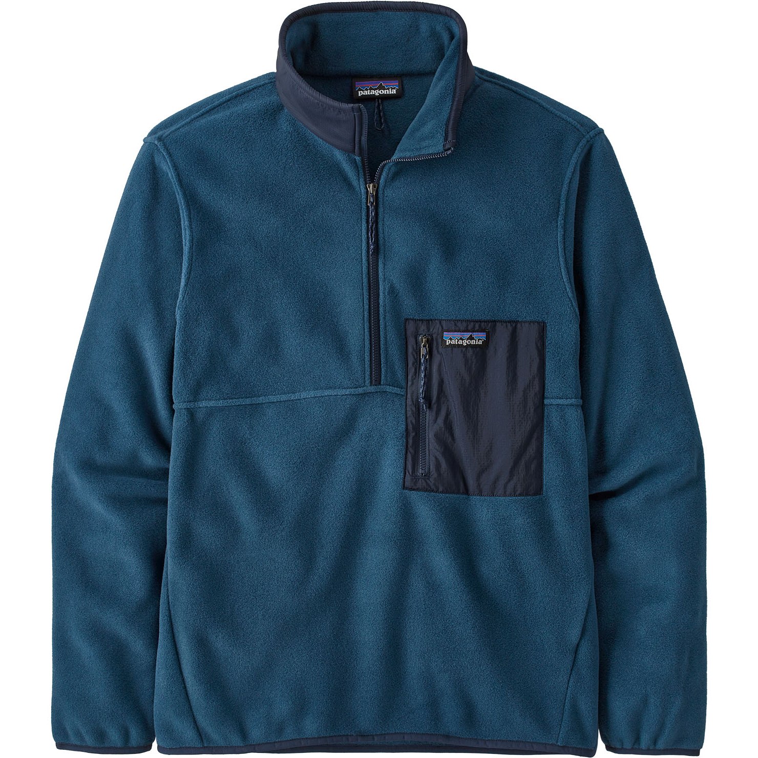 Image of Patagonia Microdini 1/2 Zip Pullover Men - Tidepool Blue
