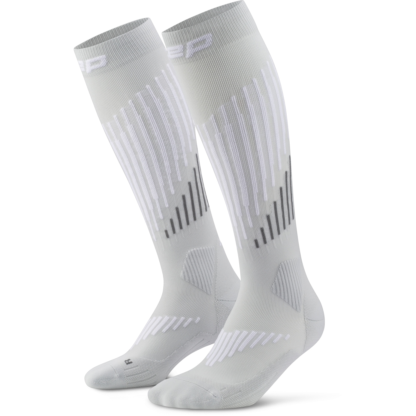 Produktbild von CEP Core Run Merino Tall Kompressionssocken Herren - grey/white