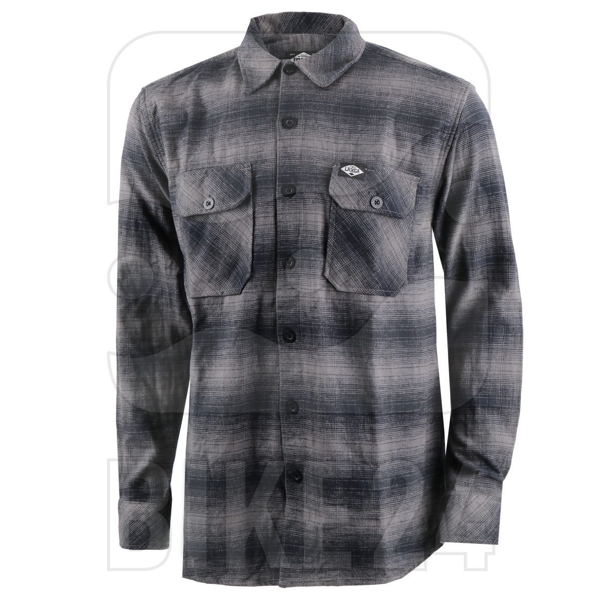 Image of Loose Riders Flannel Shirt - Grey