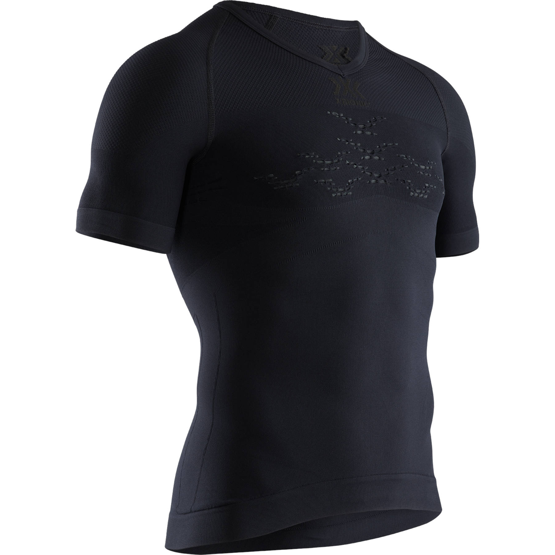 Picture of X-Bionic Energizer LT V-Neck Short Sleeves Shirt for Men - opal black/arctic white