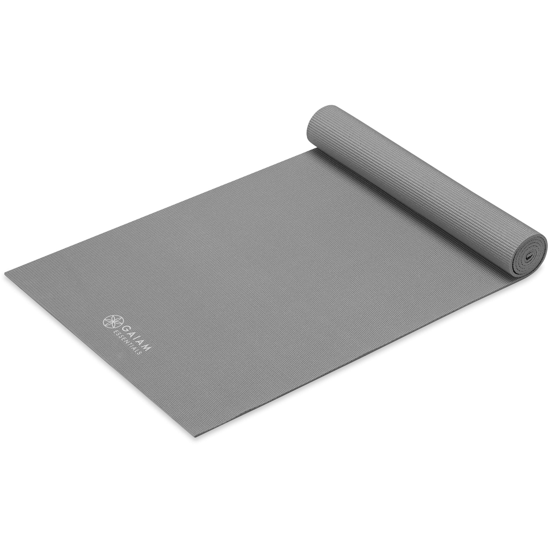 Gaiam Essentials Yoga Mat & Sling (6mm) - Grey