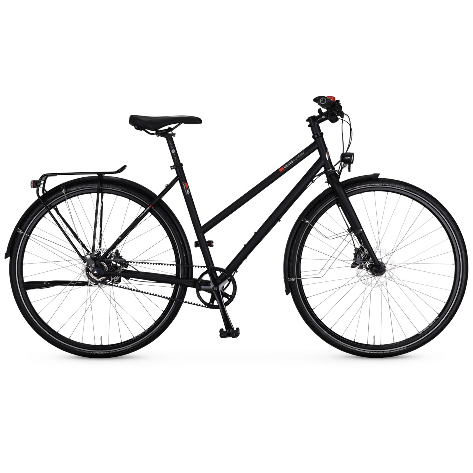 Produktbild von vsf fahrradmanufaktur T-700 Disc Alfine - Damen Trekkingrad mit Riemenantrieb - 2023 - ebony matt