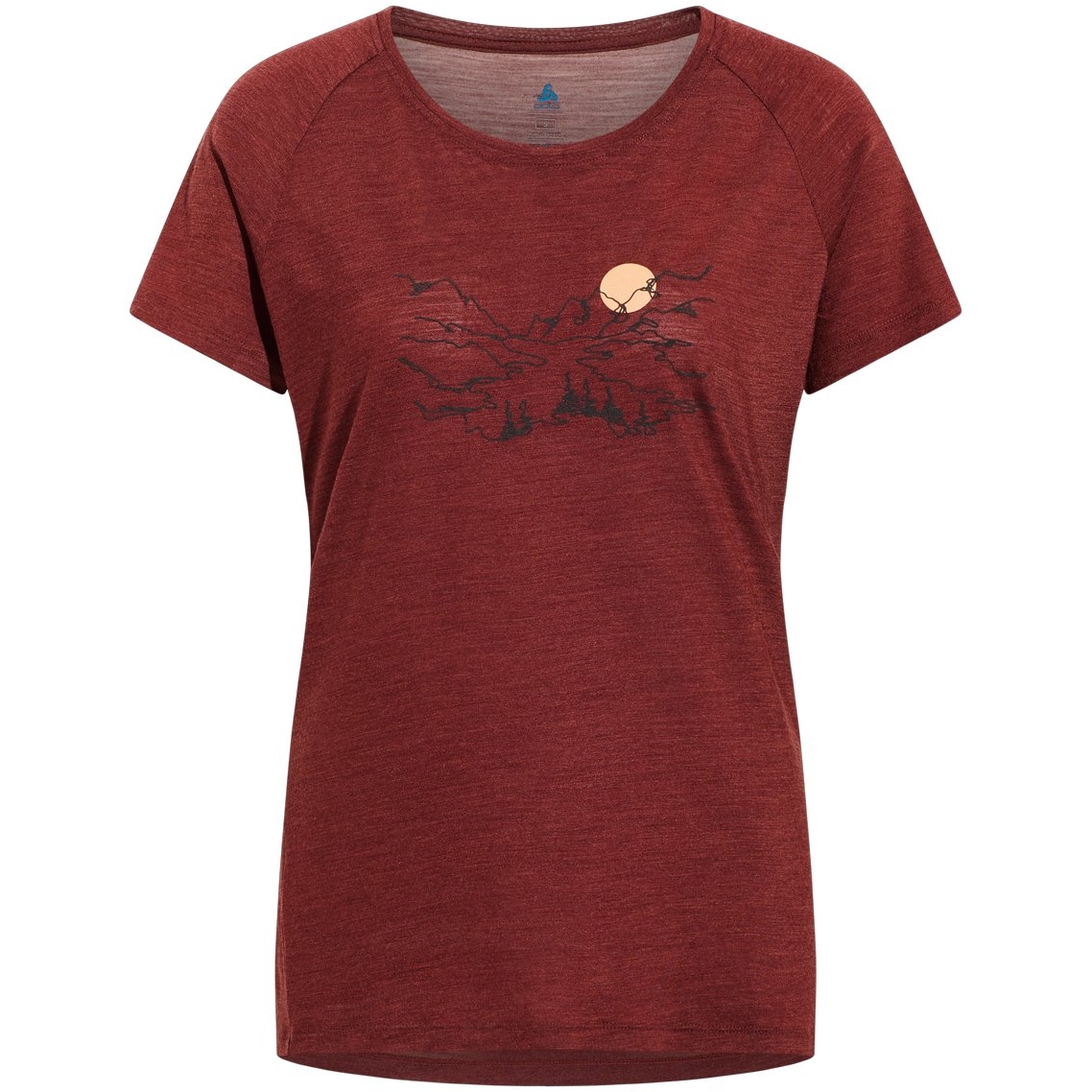 Picture of Odlo Ascent Performance Wool 130 Valley T-Shirt Women - spiced apple melange