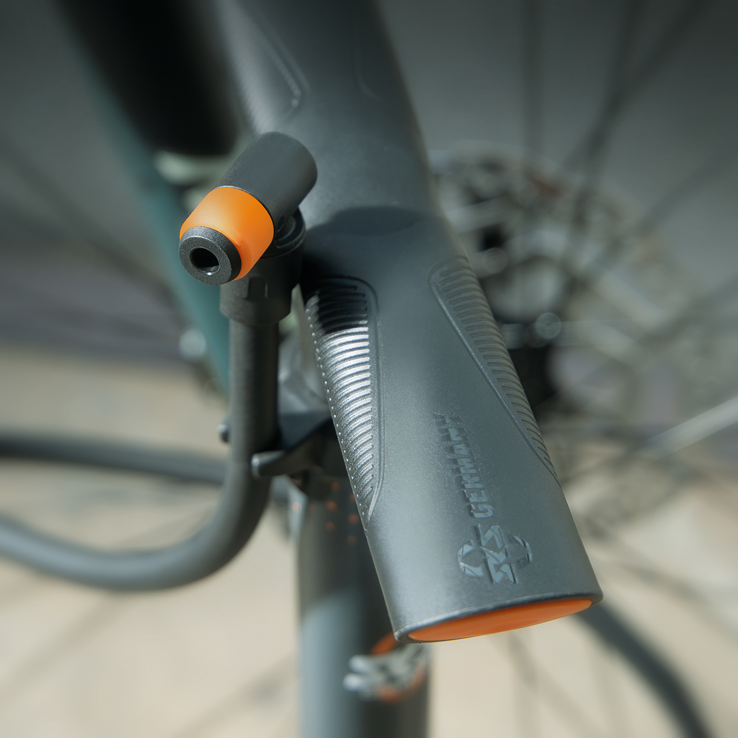 SKS Rennkompressor60 – Pompe à Pied Édition Anniversaire, 16 Bar, Tête MV Easy (SV/AV/DV) Et Clik Tec, Pied Fonte, Poignée Bois