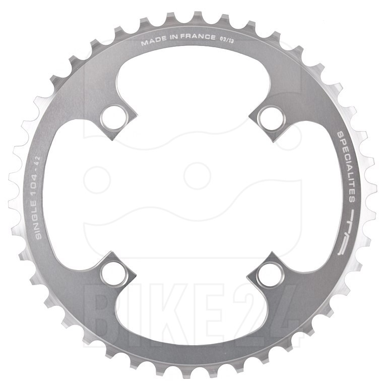 Picture of TA Specialites Single Chainring MTB 4-Arm 104mm - silver