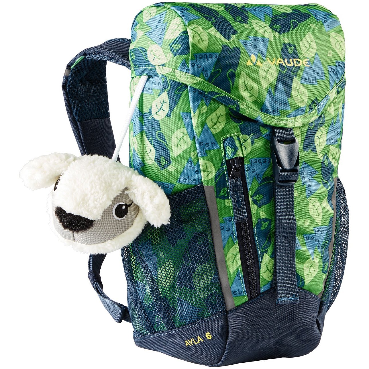 Picture of Vaude Ayla 6 Kids Backpack - parrot green/eclipse