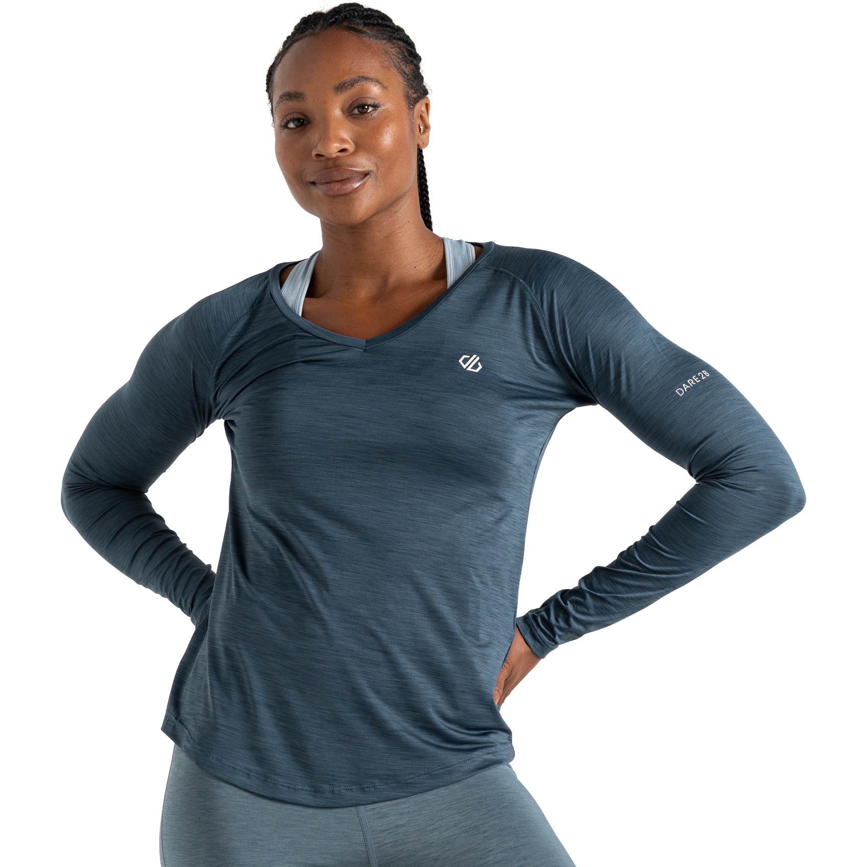 Productfoto van Dare 2b Discern Shirt met Lange Mouwen Dames - ZV7 Moonlight Denim