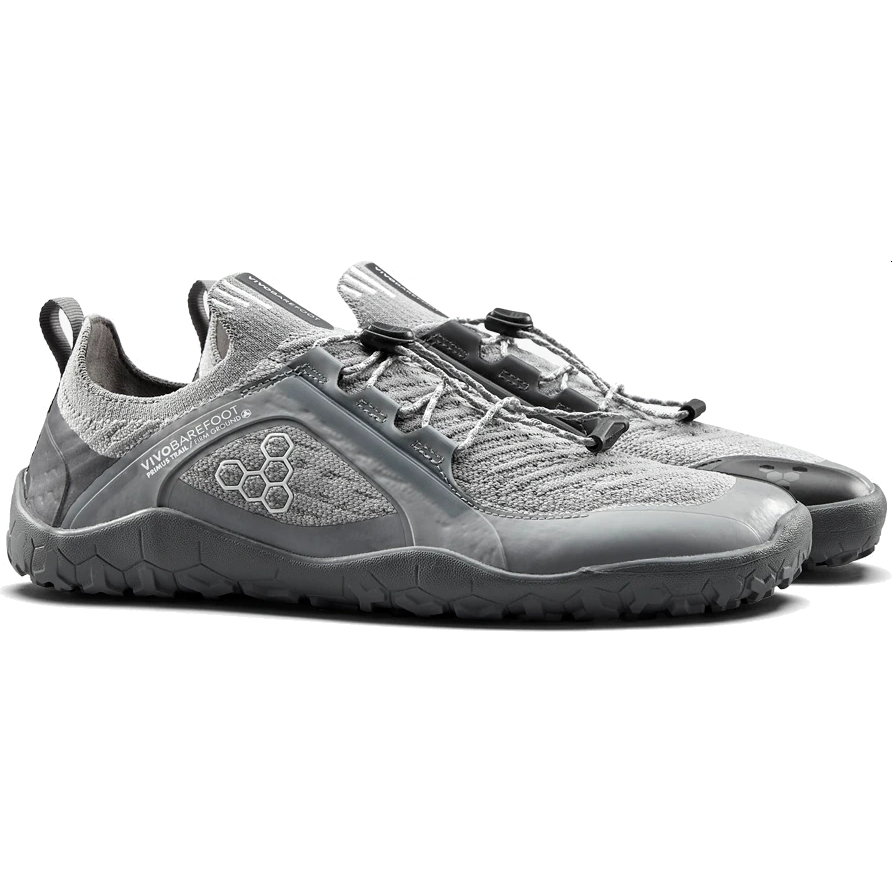 Foto de Vivobarefoot Zapatillas Barefoot Hombre - Primus Trail Knit Firm Ground - Ultimate Gray