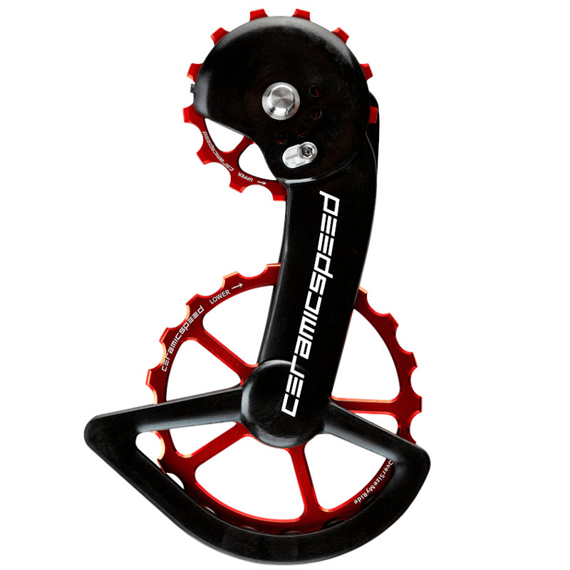 Picture of CeramicSpeed OSPW X Derailleur Pulley System - for Shimano GRX/Ultegra RX | 13/19 Teeth - red