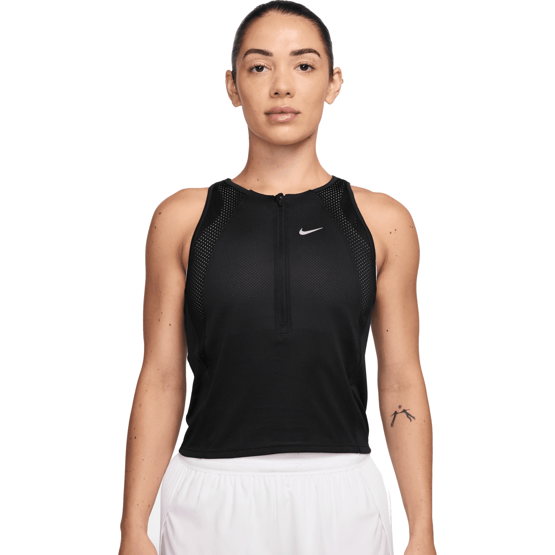 Produktbild von Nike Dri-Fit Laufoberteil Damen - black/black/reflective silver HJ2238-010