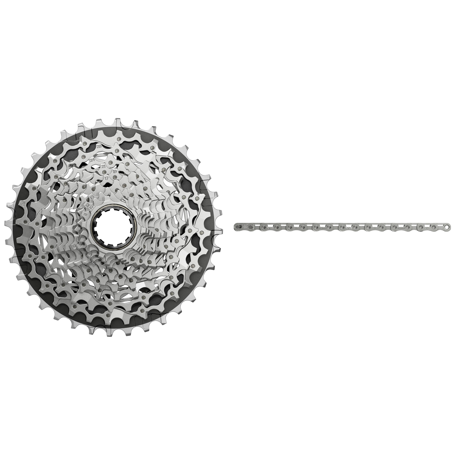Produktbild von SRAM FORCE Verschleiß-Set - XG-1270 Kassette + Kette | 12-fach | E1
