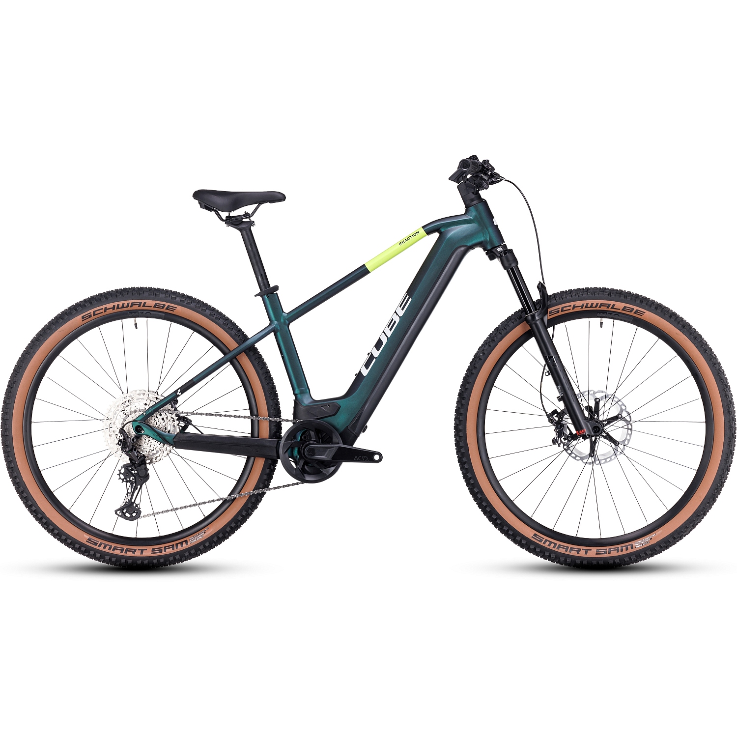 Picture of CUBE REACTION HYBRID SLT 750 - Electric Mountain Bike - 2023 - goblin / yellow