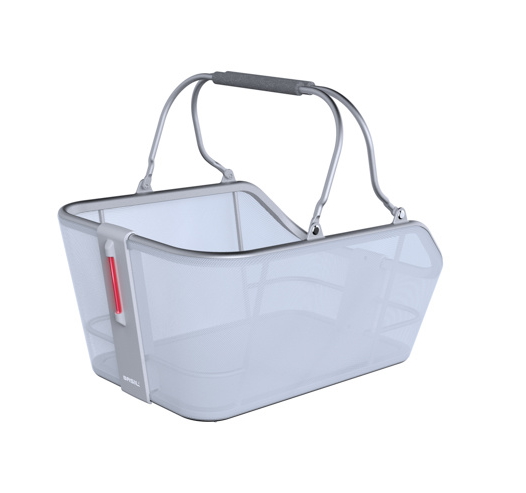 Basil Cento Tech Fiber Nordlicht Bike Basket 21L - silver