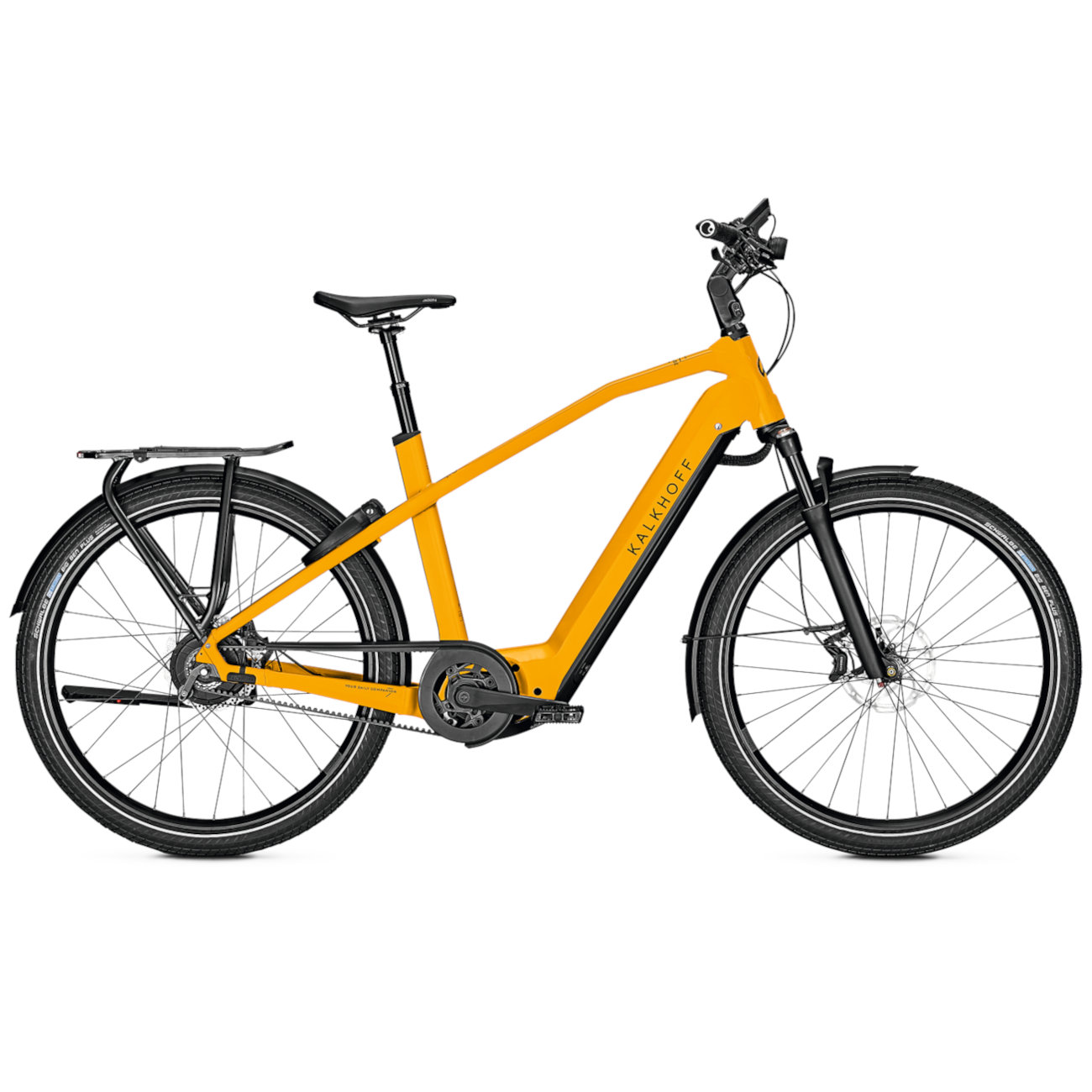 Productfoto van Kalkhoff IMAGE 7.B EXCITE+ - City E-Bike with Belt Drive - 2022 - mustardyellow matt