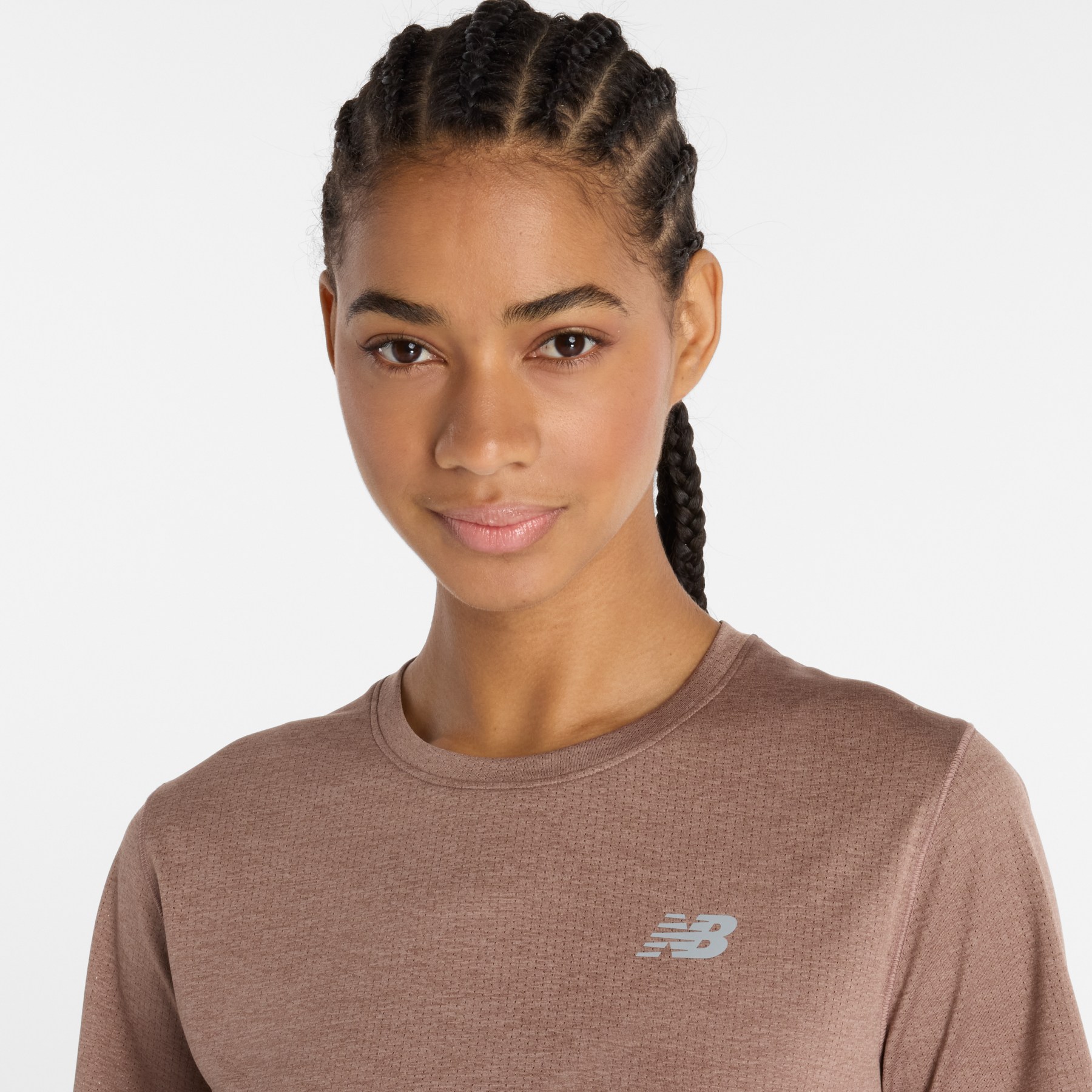 New Balance Athletics T-Shirt Women - Earth Shadow Heather | BIKE24