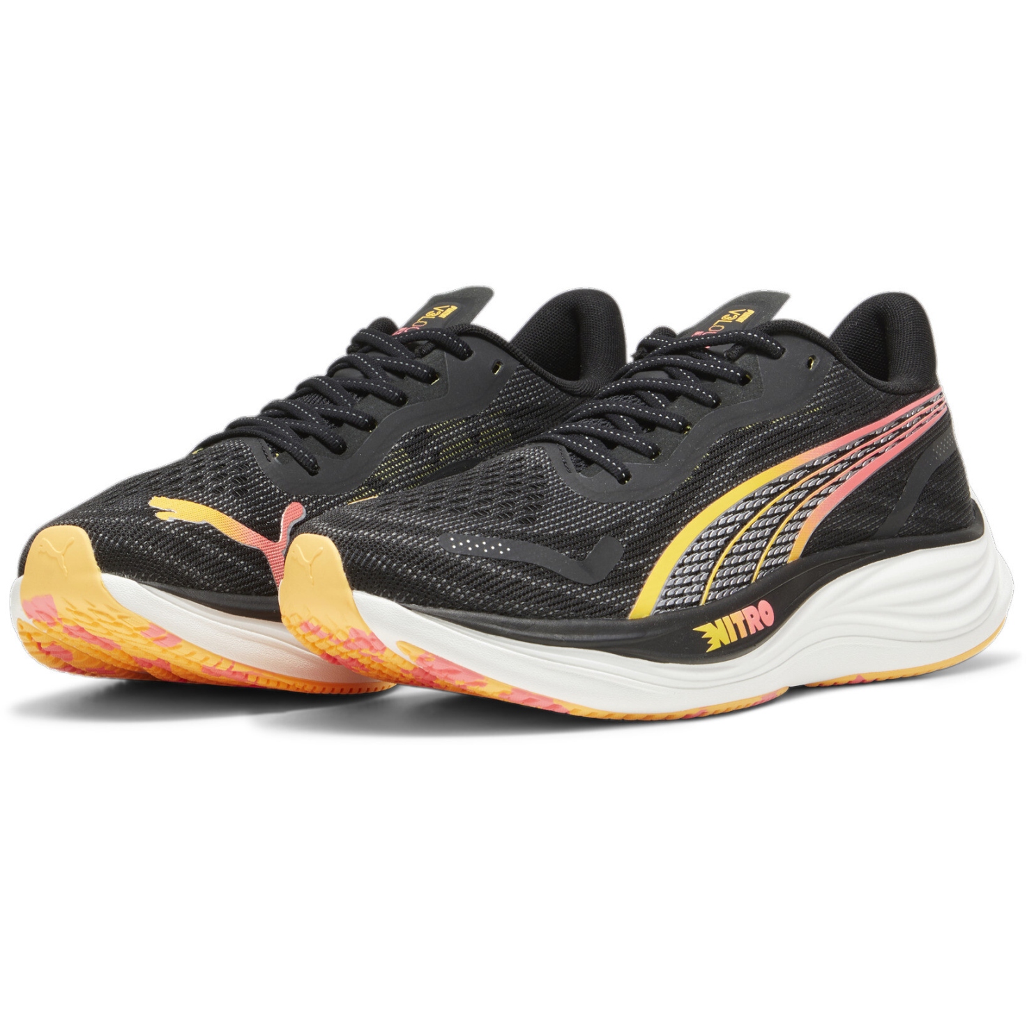 Picture of Puma Velocity Nitro 3 Running Shoes Men - Puma Black-Puma Silver-Sun Stream