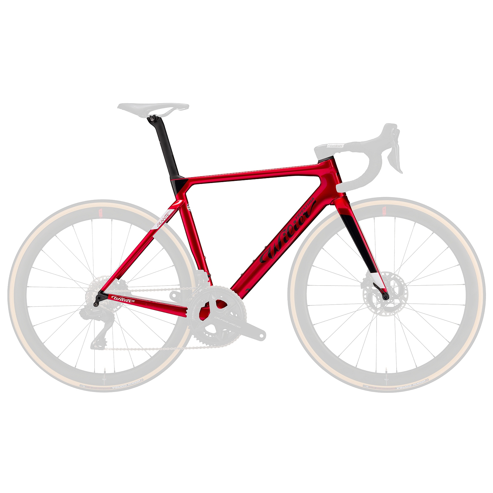 Productfoto van Wilier FILANTE SLR Disc - Carbon Frame Set - 2023 - velvet red glossy