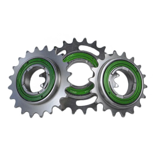 Productfoto van White Industries ENO Trials Freewheel - green locking ring