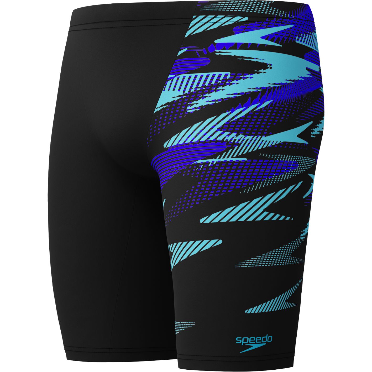 Speedo Hyperboom V-Cut Zwemjammer Heren - black/cobalt pop | BIKE24