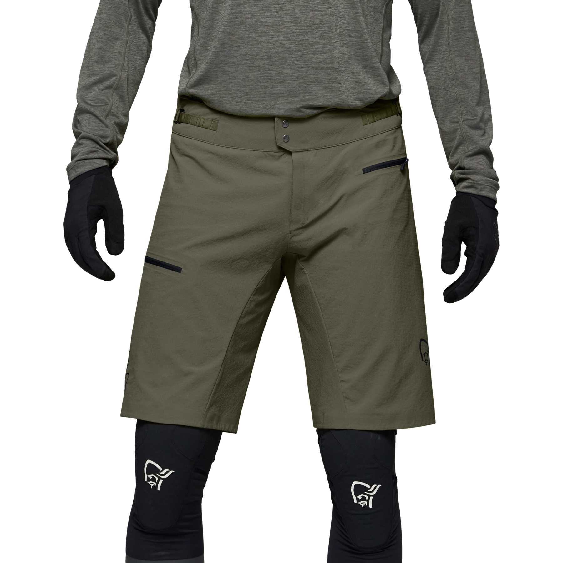 Norrona fjørå flex1 Shorts Men - Olive Night | BIKE24