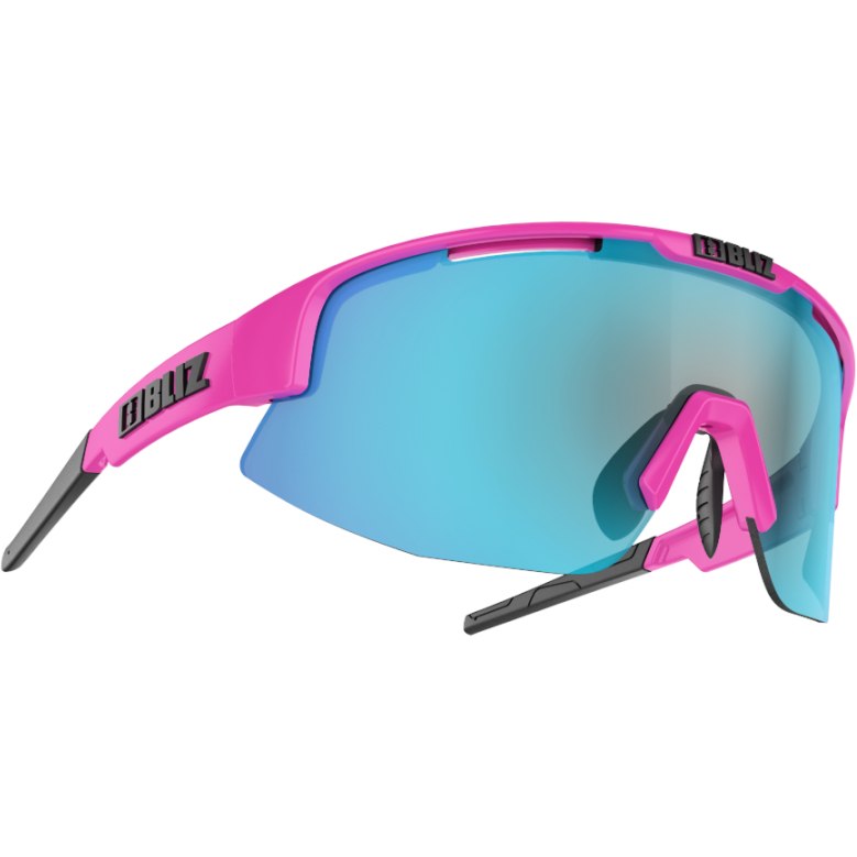 Picture of Bliz Matrix Shiny Pink / Brown with Blue Multi Glasses