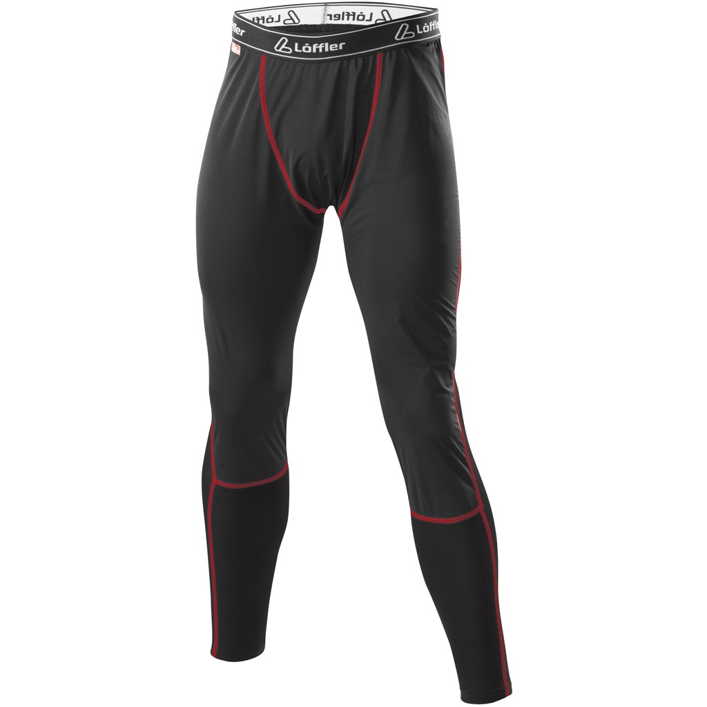 Picture of Löffler Windstopper® Transtex® Light Long Underpants Men - black/red 995