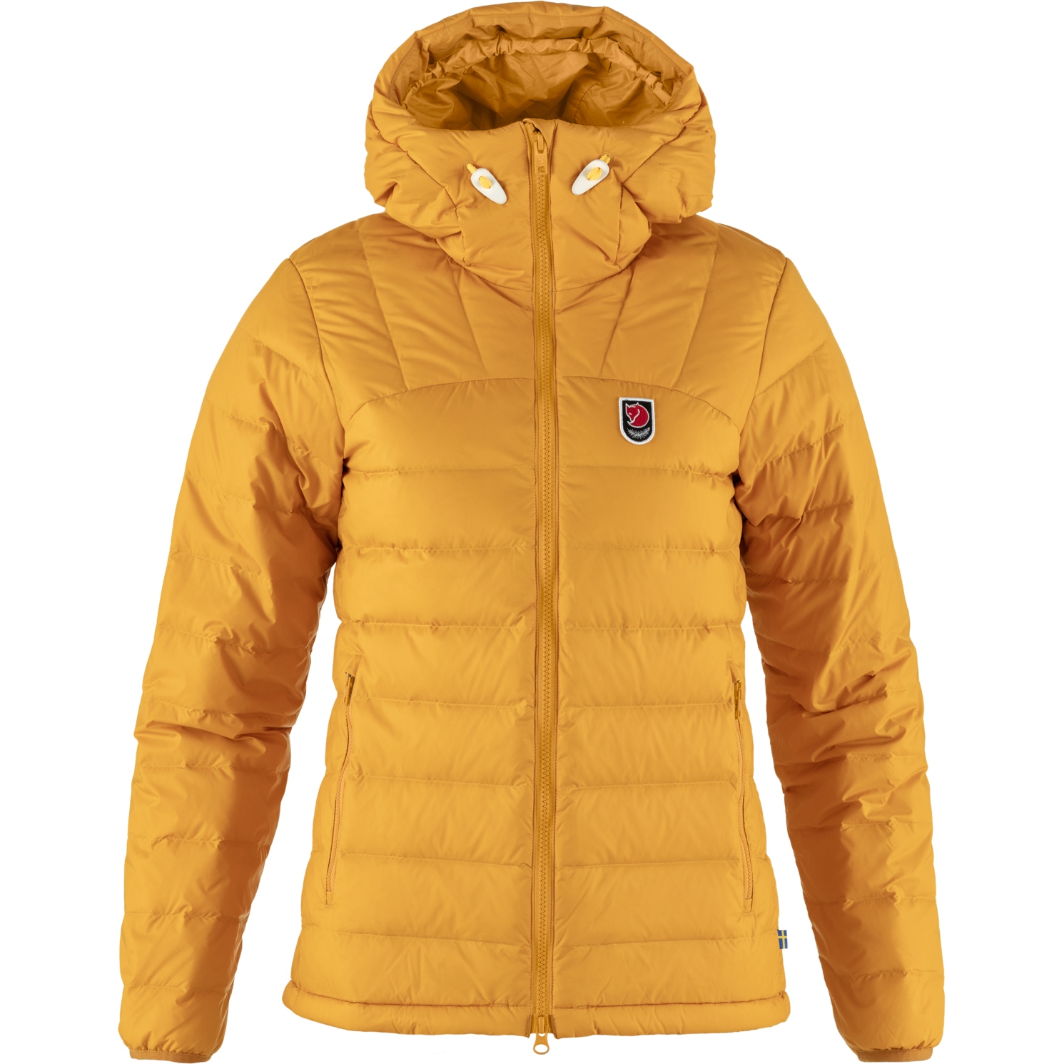 Picture of Fjällräven Expedition Pack Down Hoodie Jacket Women - mustard yellow