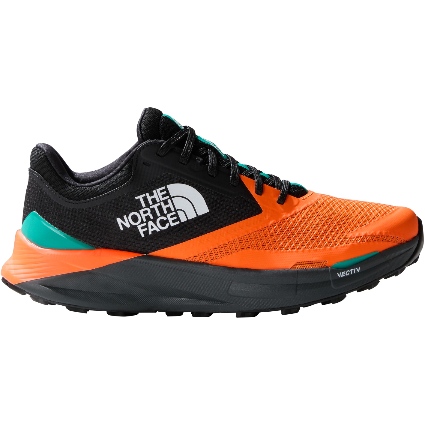 The North Face VECTIV Enduris III Trail Running Shoes Men Power Orange TNF Black