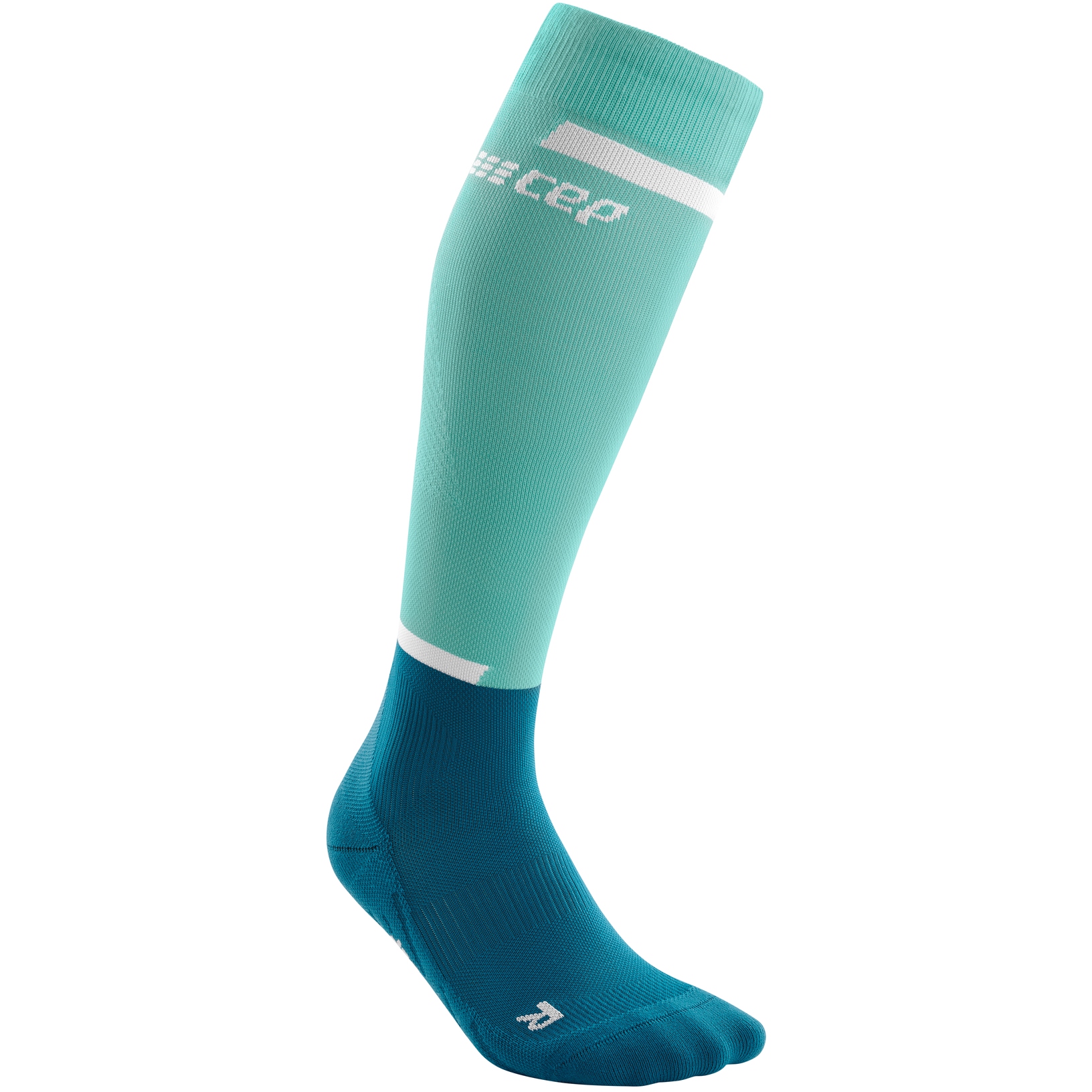 CEP The Run Mid Cut Compression Socks V4 Women - ocean/petrol | BIKE24