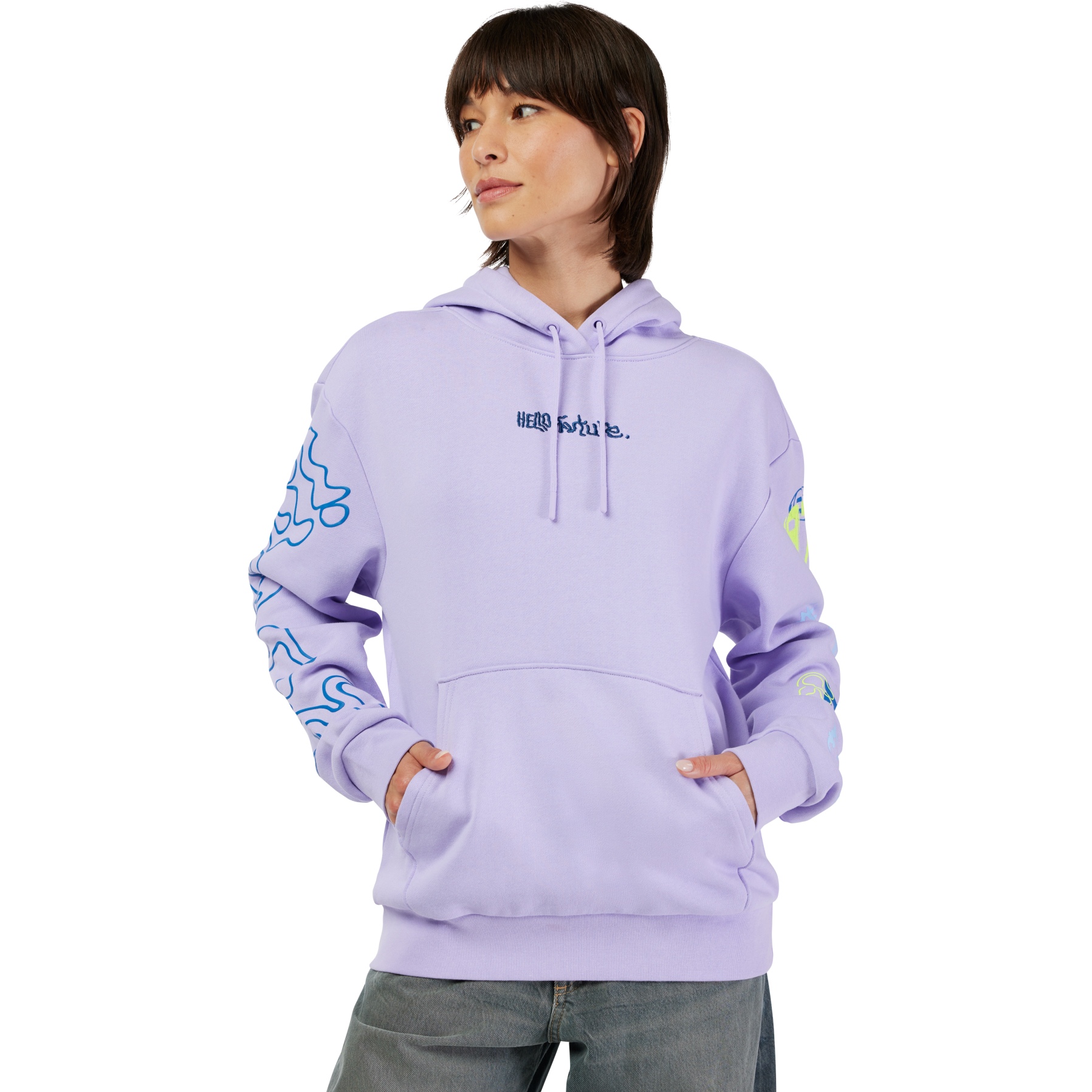 Produktbild von FOX Hello Future Fleece Hoodie Damen - lilac