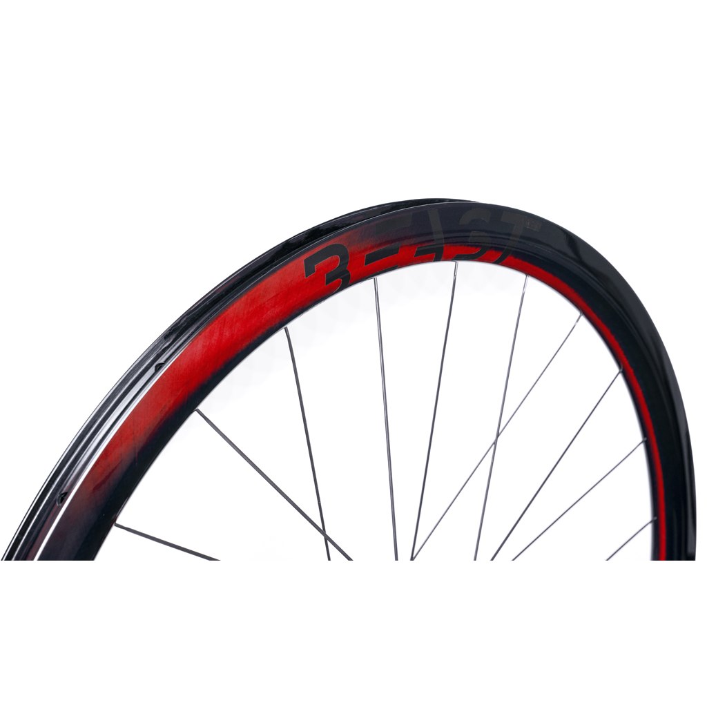 Picture of Beast Components RR40 Carbon Disc | Clincher | Rim - 20-622 - 24 Hole - UD red