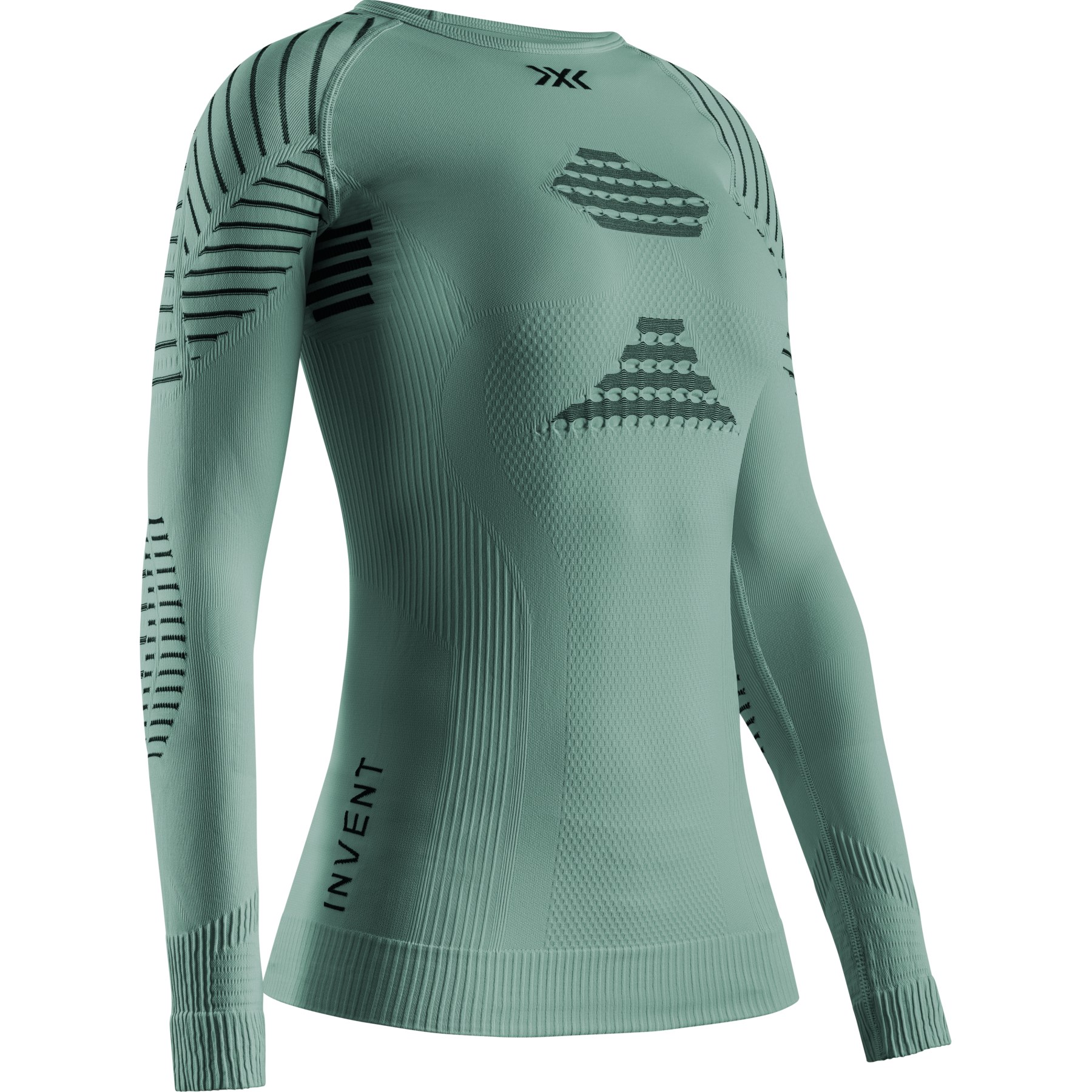 Photo produit de X-Bionic Maillot de Corps Manches Longues Femme - Invent 4.0 LT - sage green/optical white