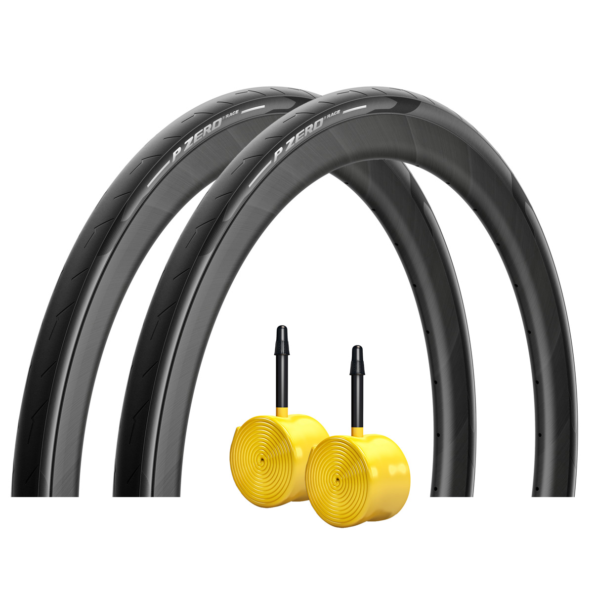 Productfoto van Pirelli P ZERO Race Bundle - 2x Vouwbanden + 2x SmarTUBE TPU Binnenbanden - 28-622 | zwart | 60 mm