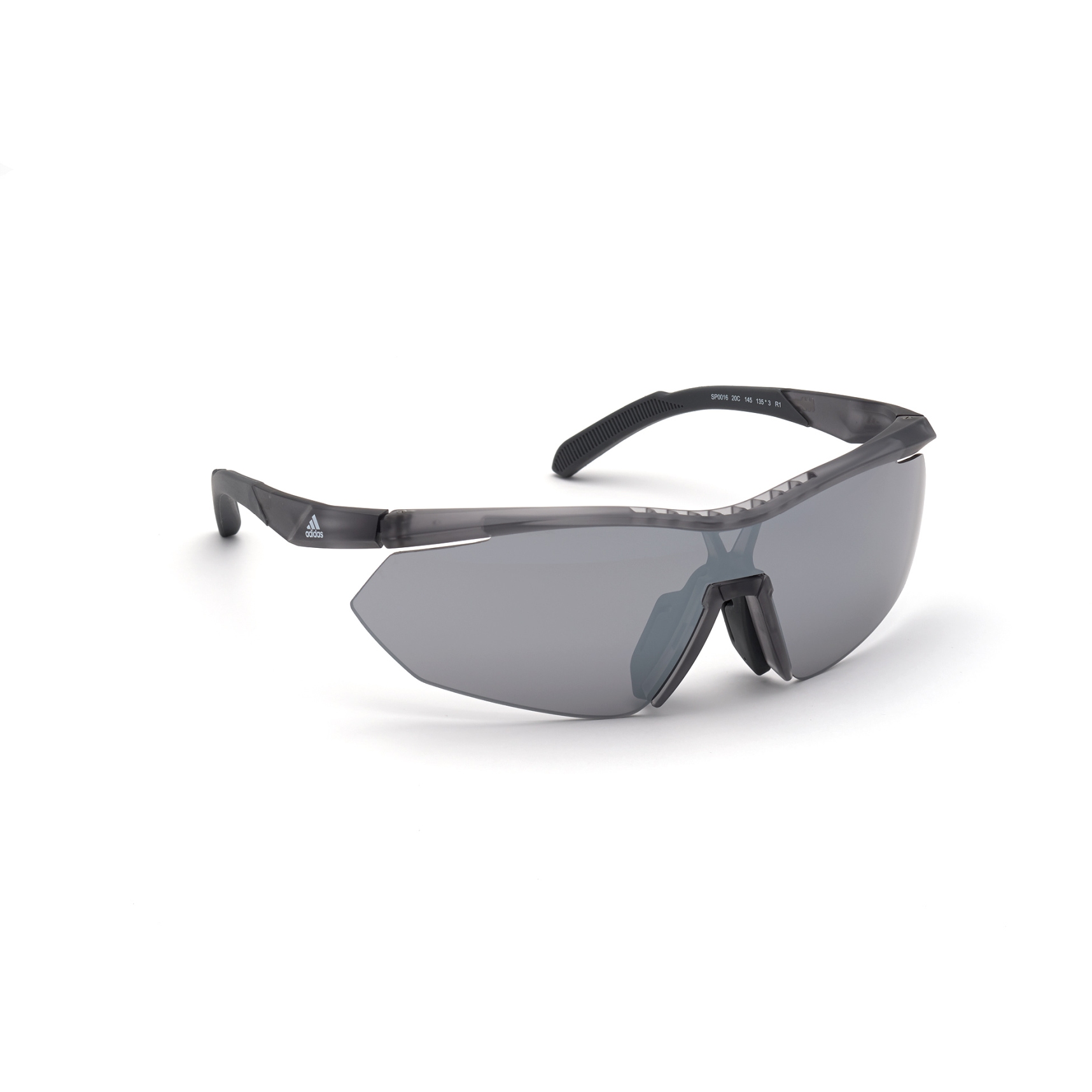 Picture of adidas Sp0016 Injected Sport Sunglasses - Grey / Contrast Mirror Grey + Orange
