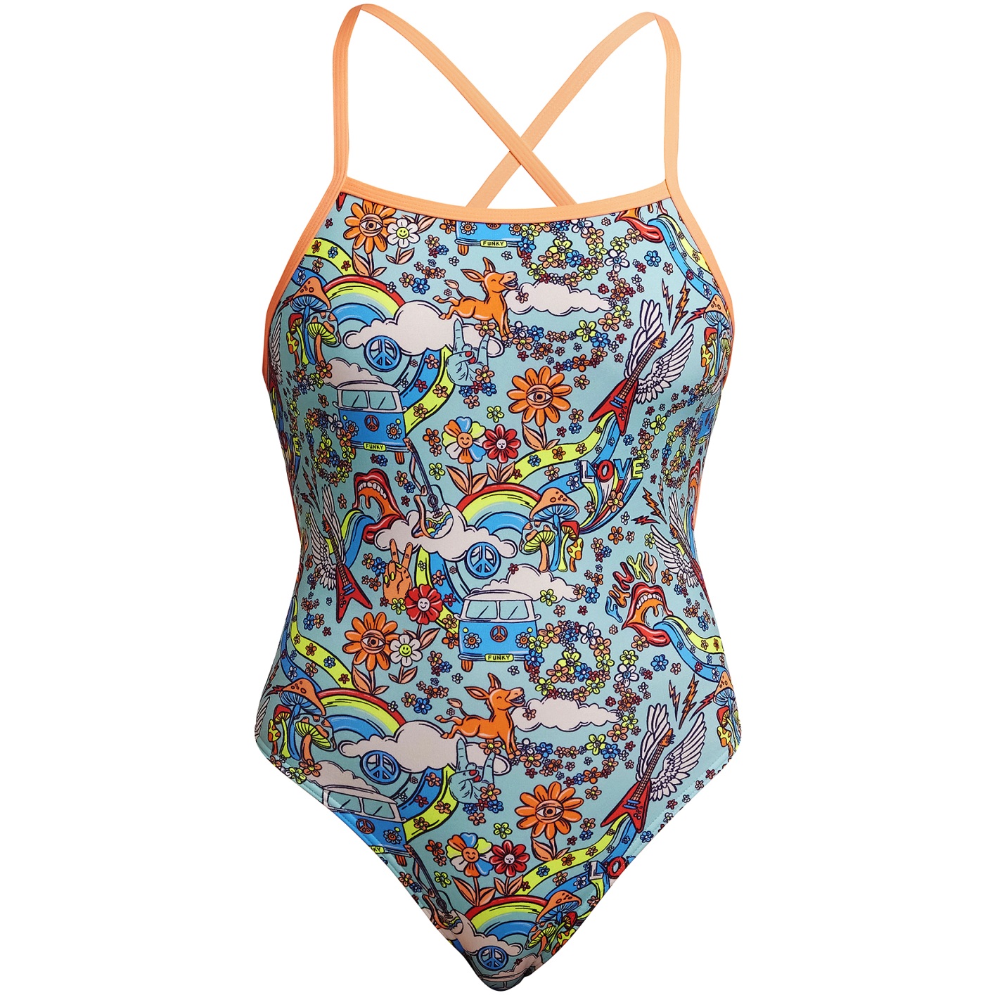 Picture of Funkita Tie Me Tight Eco One Piece Swimsuit Women - Sunny Bunny
