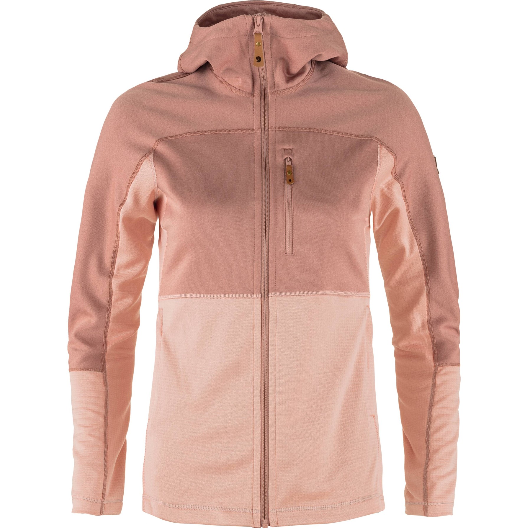 Productfoto van Fjällräven Abisko Trail Fleece Jas met Kap Dames - chalk rose-dusty rose