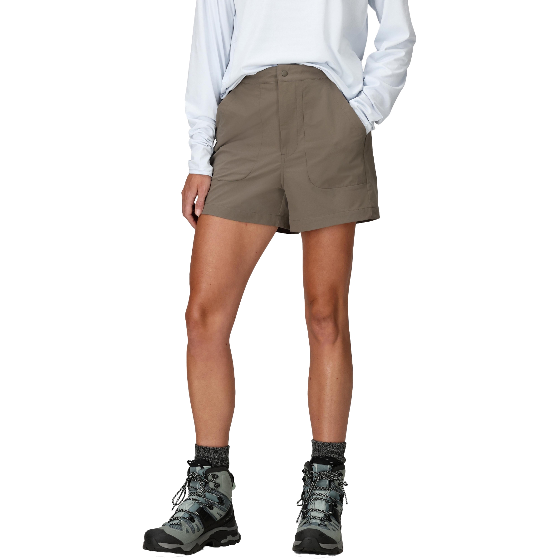 Picture of Marmot AirExchange SolarShield 4 Inch Shorts Women - claystone