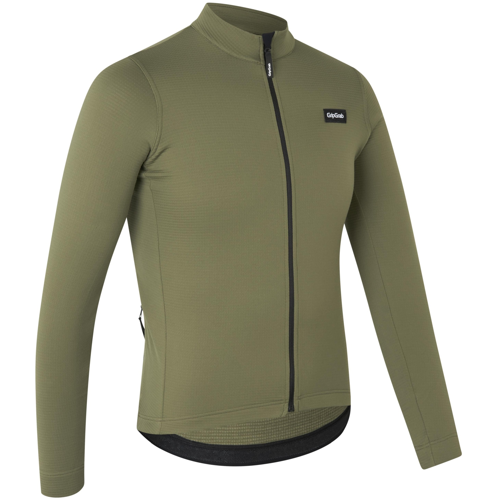 Picture of GripGrab Gravelin Merinotech Thermal Long Sleeve Jersey - olive green