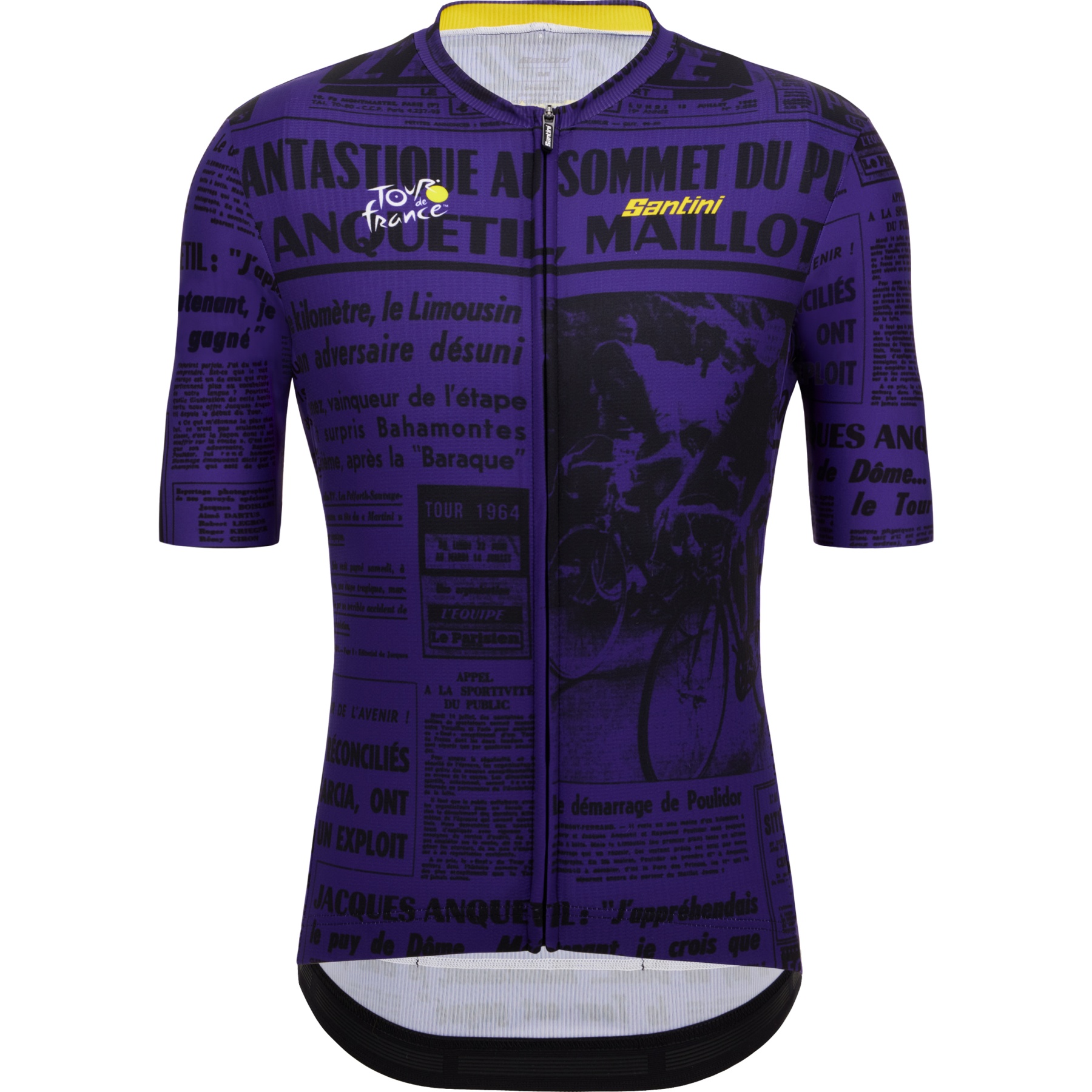 Produktbild von Santini Puy De Dome Kurzarmtrikot - Tour de France™ 2023 Collection - RE94075CPDD3TDF - print