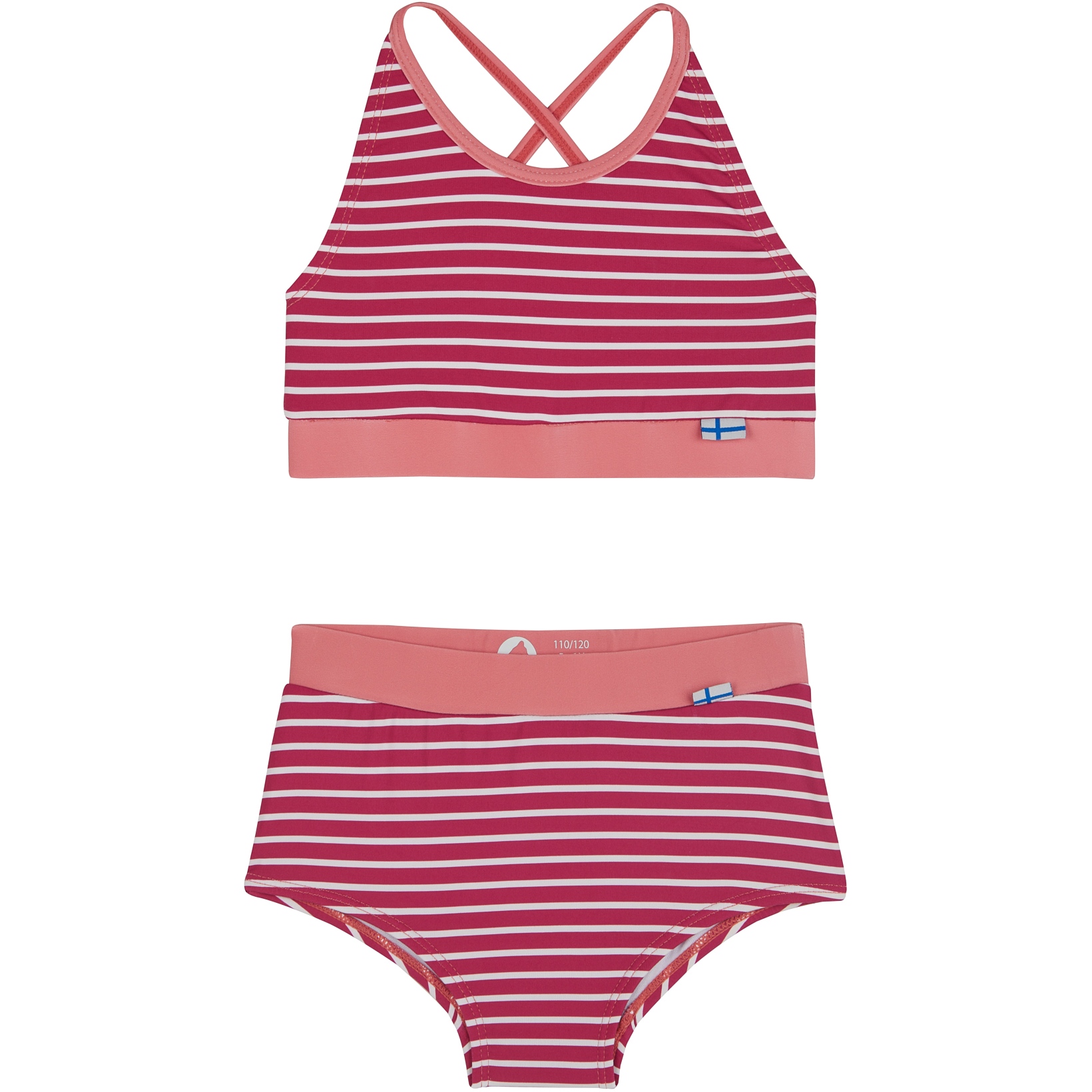 Picture of Finkid BIKINIT BEACH Girls Bikini Set - raspberry/terra cotta