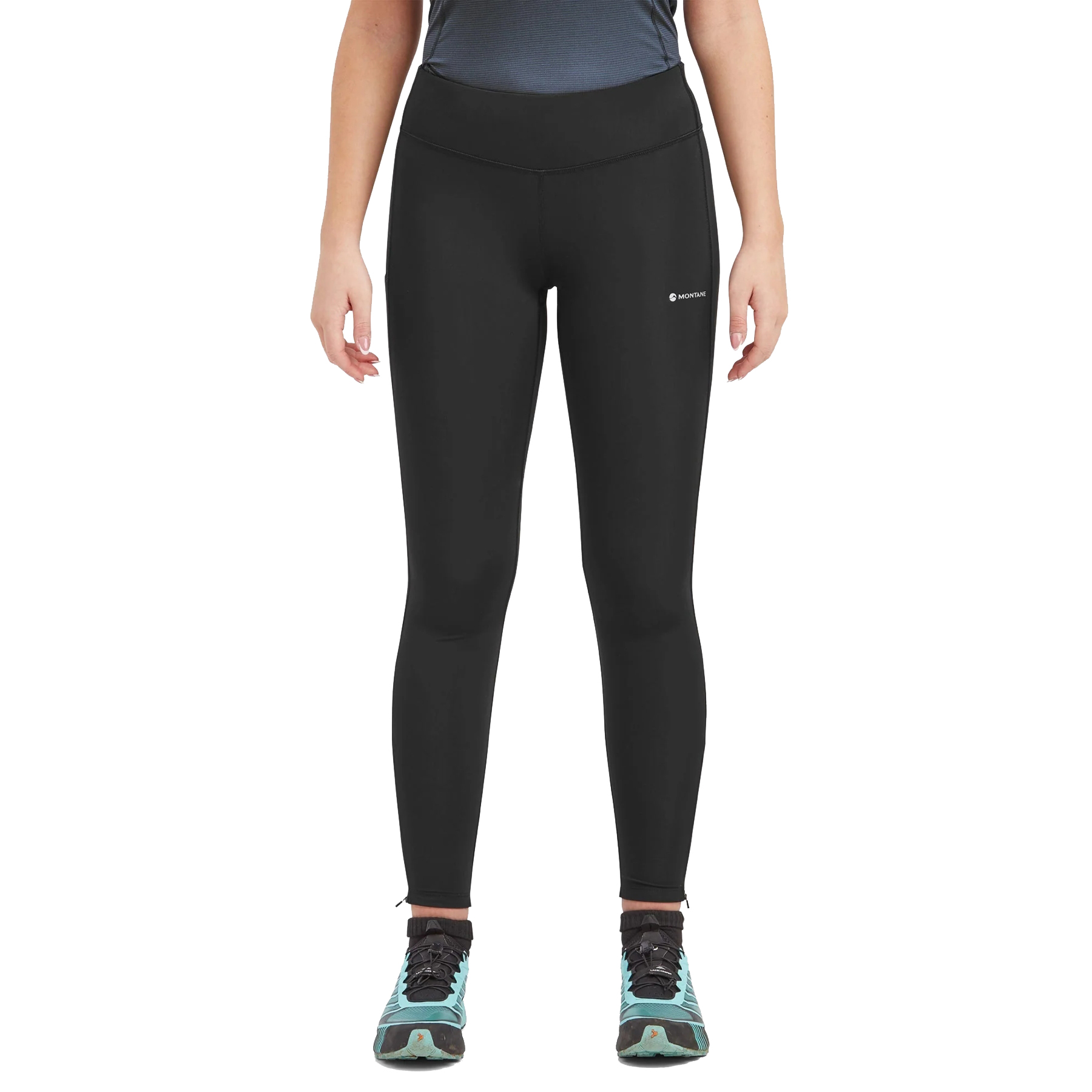 Produktbild von Montane Slipstream Damen Trail Running Tights - Regular - schwarz