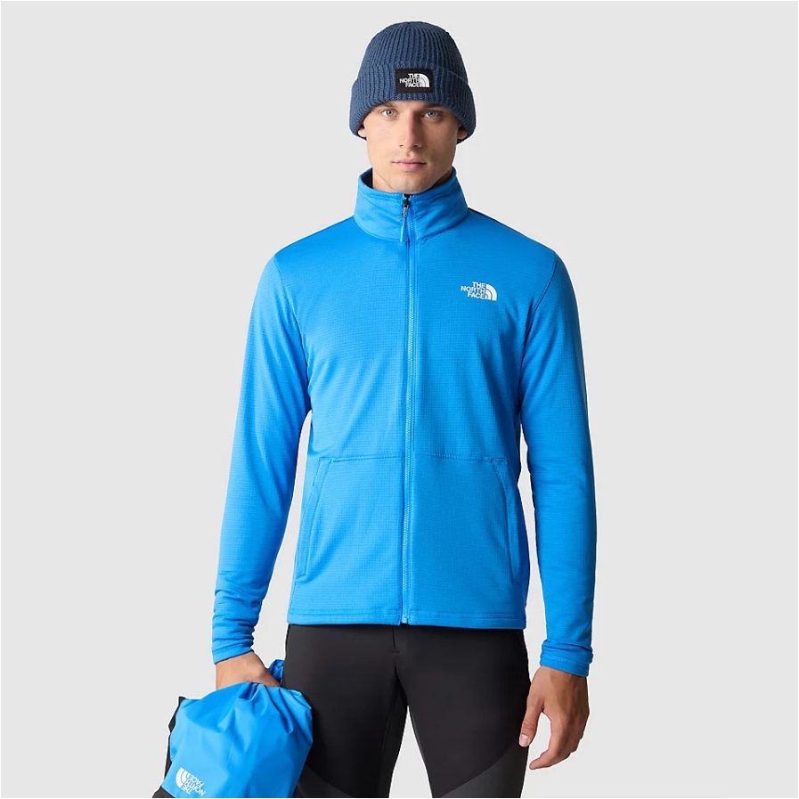 The North Face Veste Homme - Quest Zip-in Triclimate® - Optic Blue/TNF Black