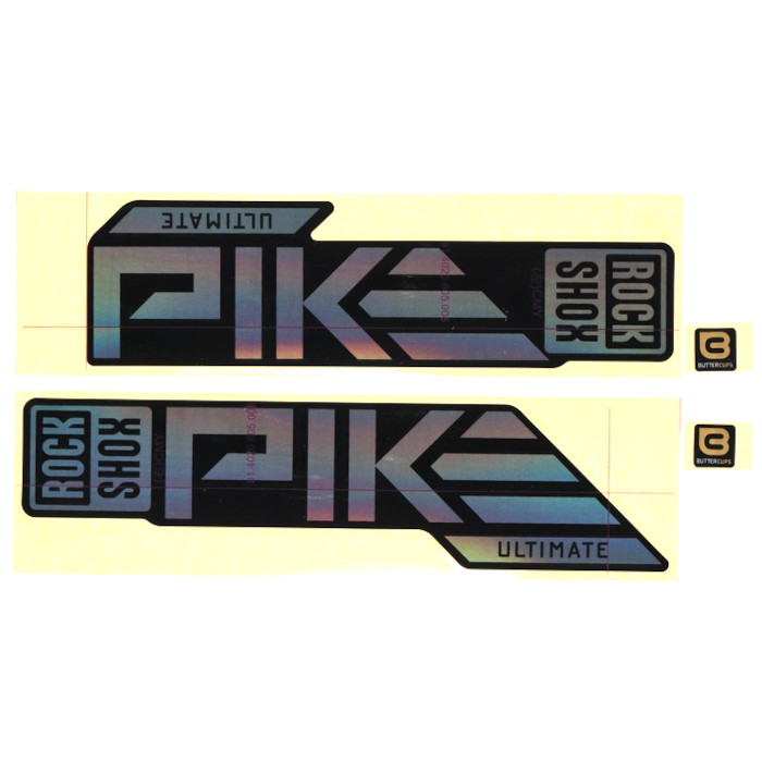 Produktbild von RockShox Decal Kit für 27.5/29&quot; Pike Ultimate - gloss rainbow foil für gloss black (2023+)