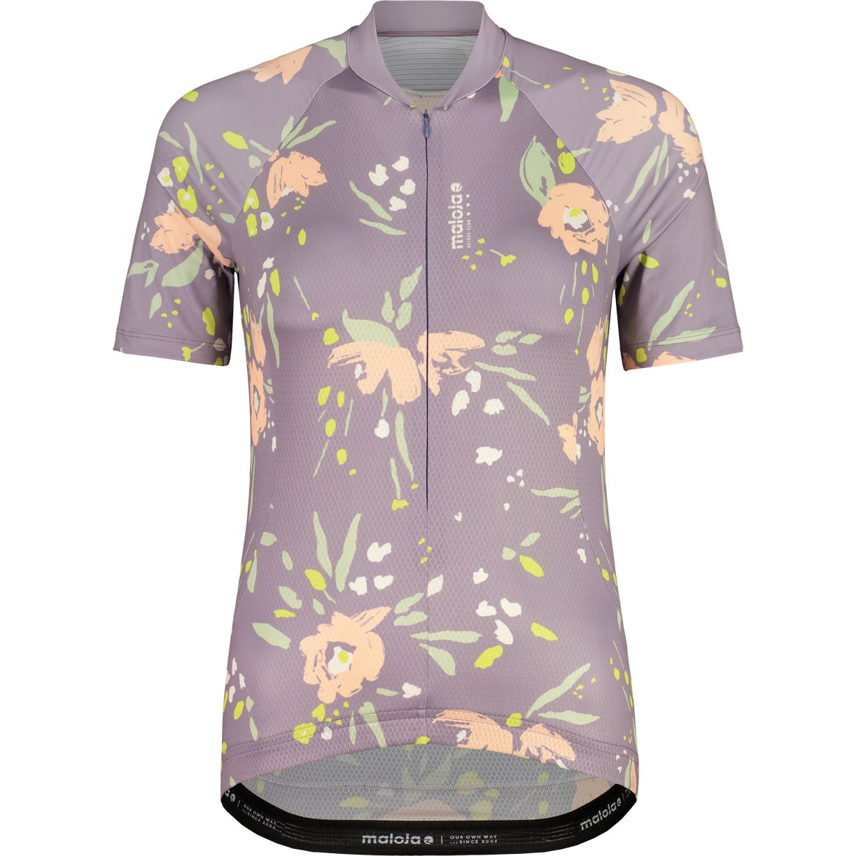 Produktbild von Maloja VilsaM. AOP 1/2 Cycle Kurzarmtrikot Damen - smoky purple 8960