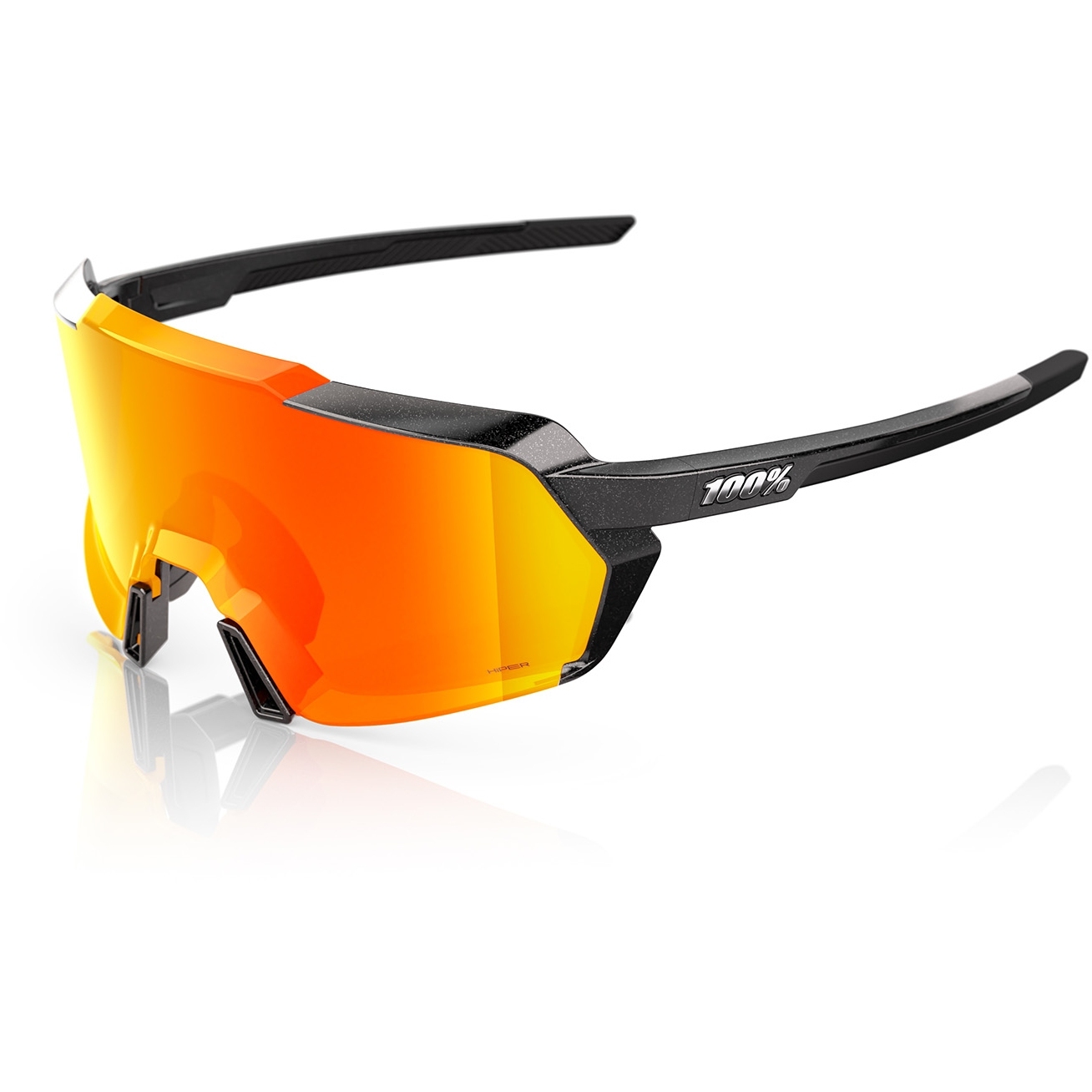 Produktbild von 100% Korbin Brille - Gloss Metallic Black / HiPER Mirror Red