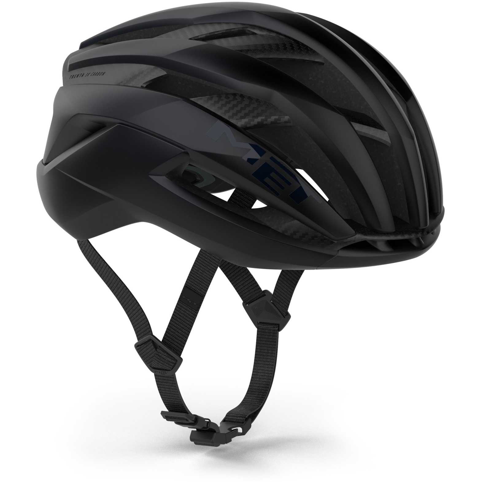 MET Trenta 3K Carbon Bike Helmet - Black/Matt | BIKE24