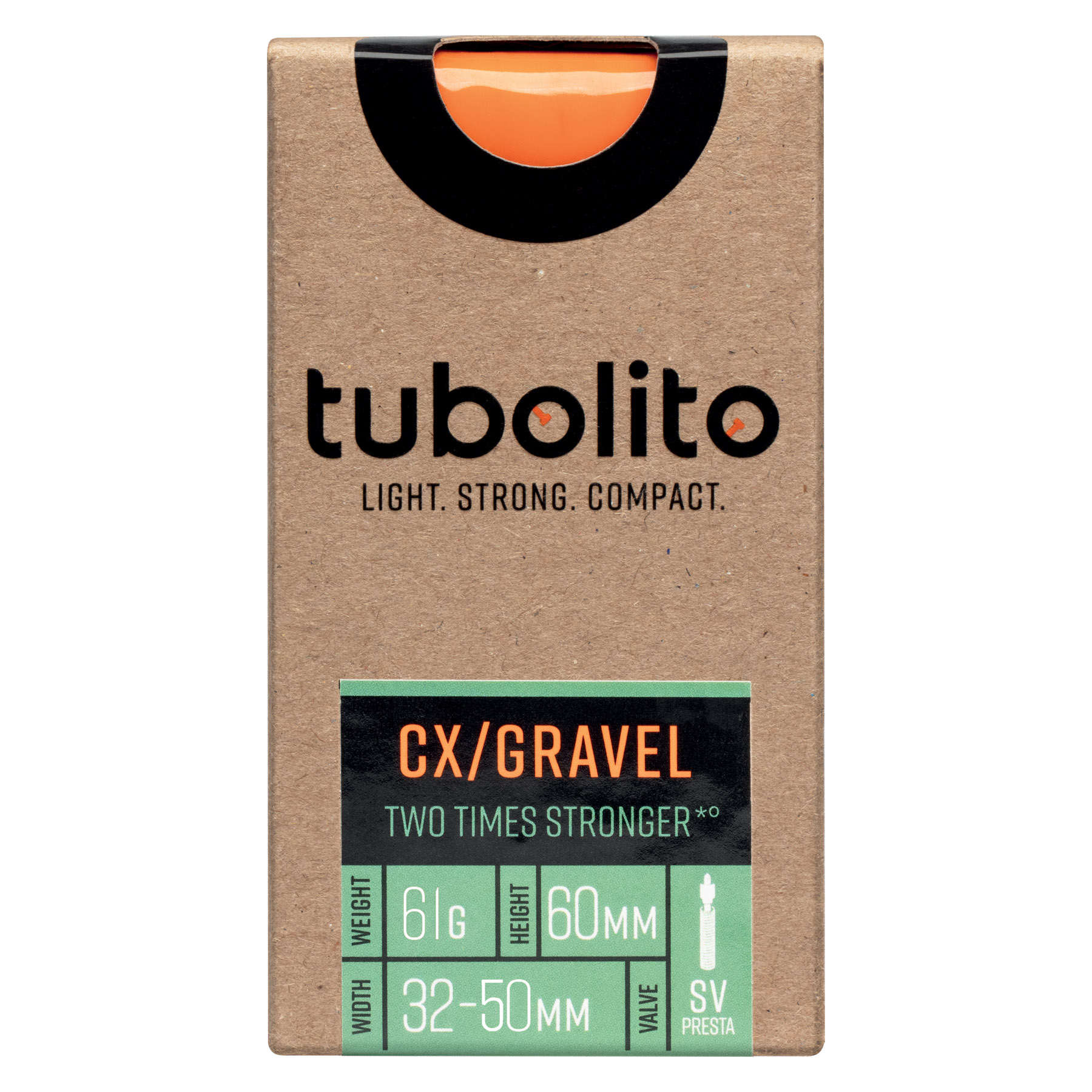 Image of Tubolito Tubo CX/Gravel-All 700C Tube - orange - Presta Valve