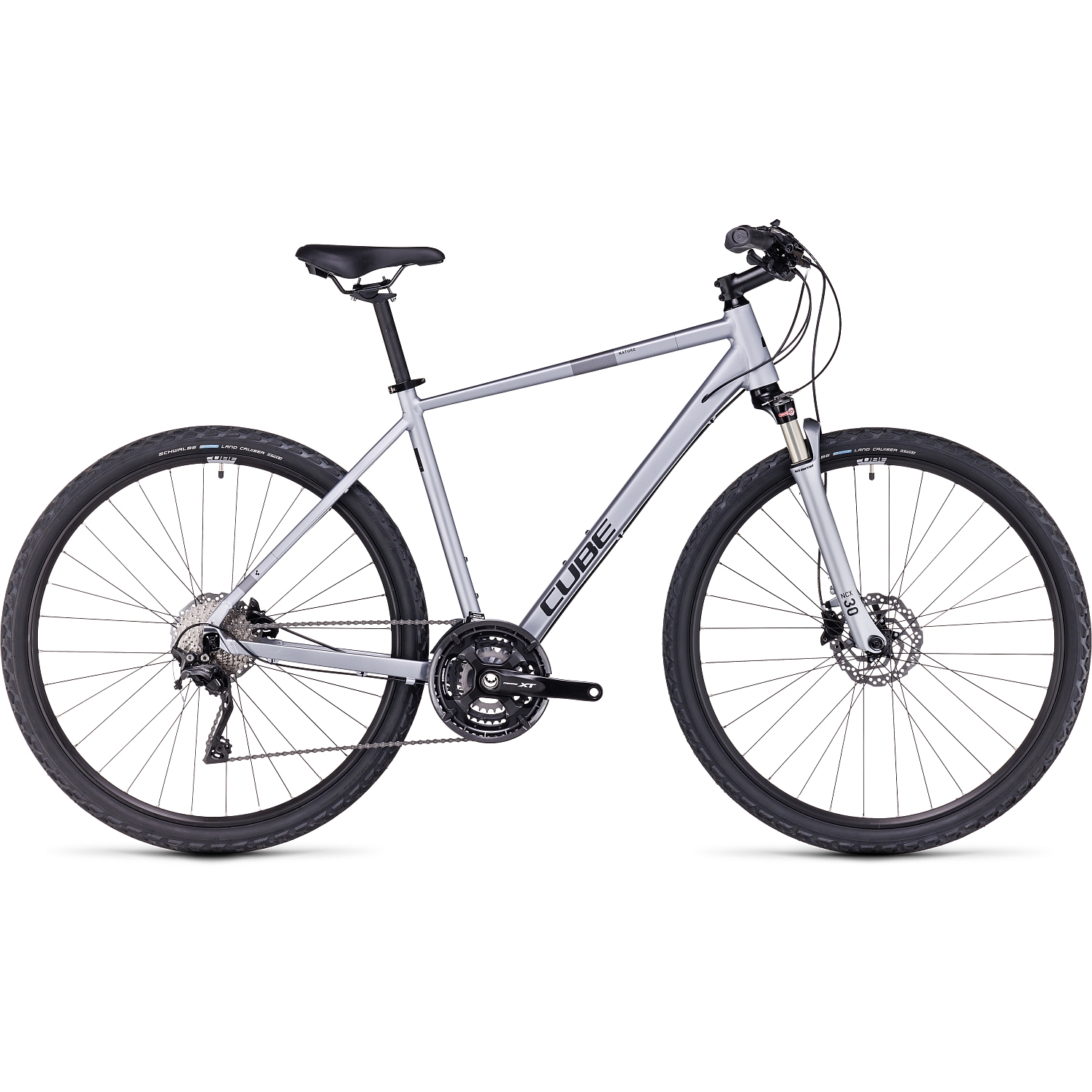 Picture of CUBE NATURE EXC - Cross Bike - 2023 - polarsilver / black A00